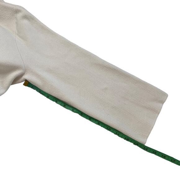 CHICOS Pale Pink Mock Neck Exposed Zipper Chevron Textured Sweater Size Large 2 - Picture 10 of 11